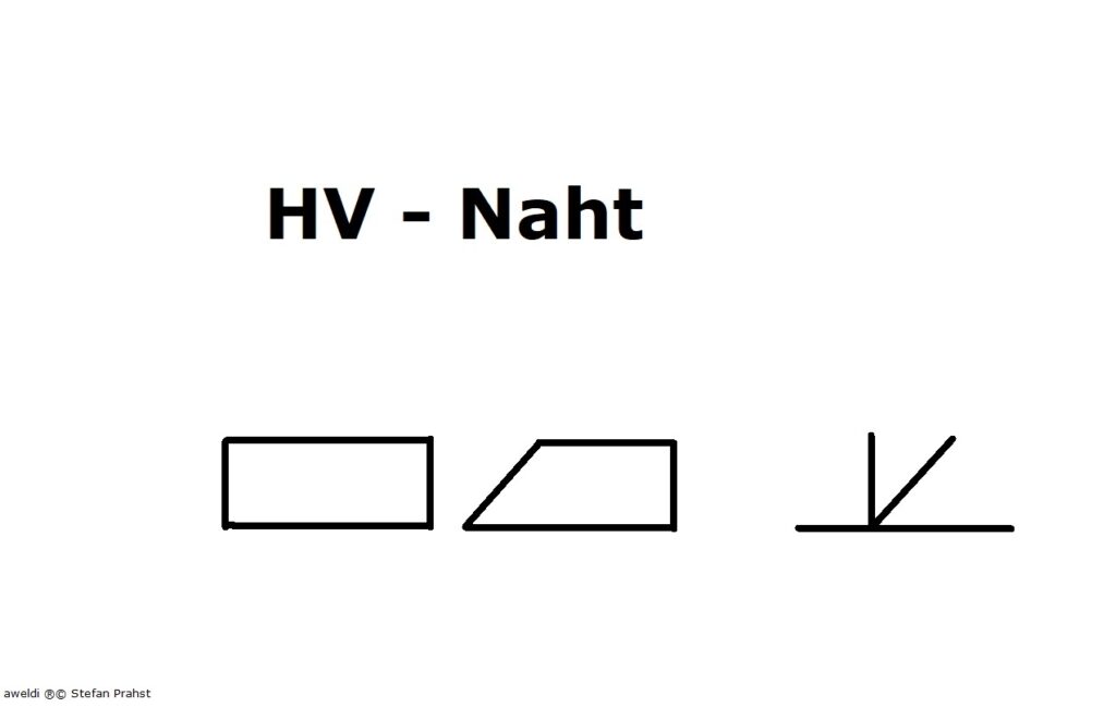 Schweißnahtsymbol-HV-Naht